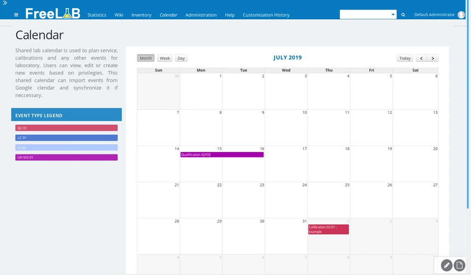 HPST: Open Source LIMS FreeLAB - Basic Administration