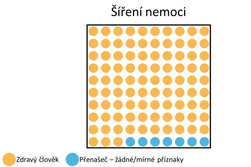 Masarykova univerzita, Magazín M, CC-BY: Infekce se začíná šířit populací.