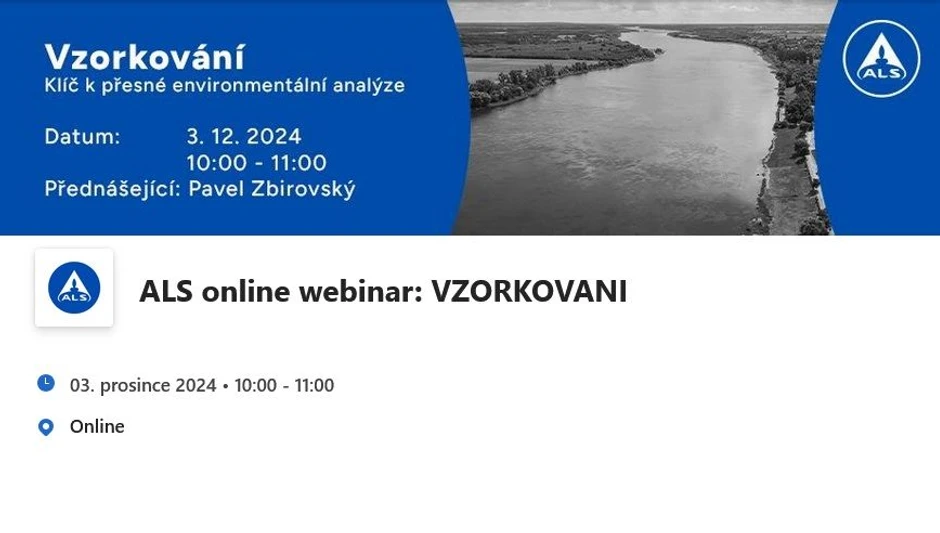 ALS Czech Republic: NÁSTROJE A METODY VZORKOVÁNÍ