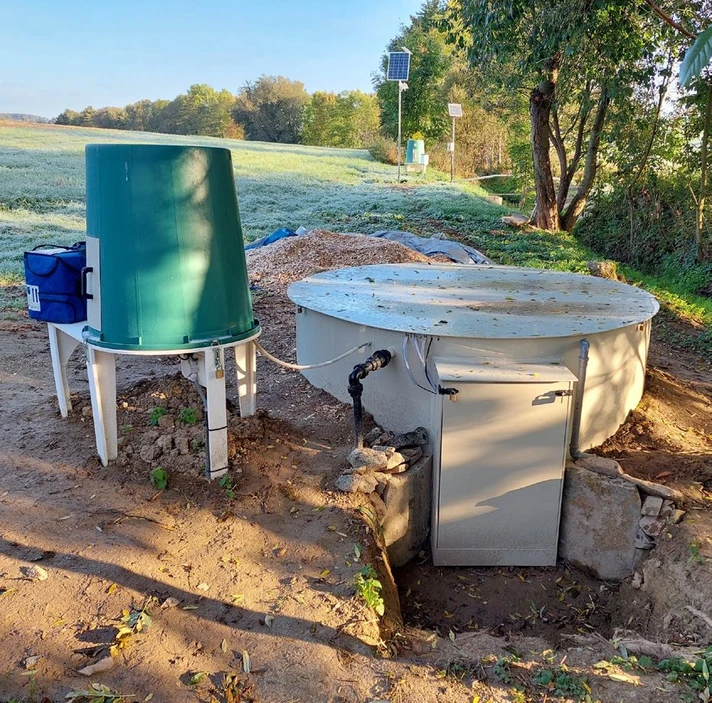 ALS Czech Republic: Obrázek 1. Poloprovozní jednotka bioreaktoru