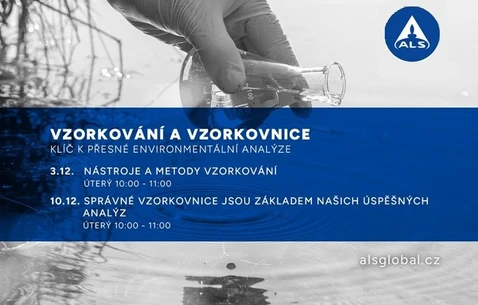 Prosincové webináře: Vzorkování a vzorkovnice jsou naším klíčem k přesné environmentální analýze