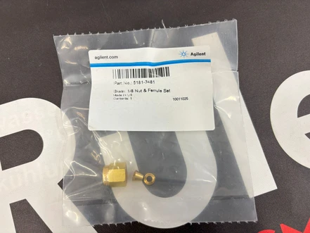Agilent Sada matice a ferule 1/8″, mosazná Swagelok, 5181-7481 (Nové)