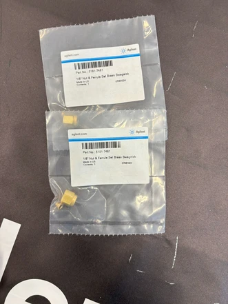 Agilent Sada matice a ferule 1/8″, mosazná Swagelok, 5181-7481 (Nové)