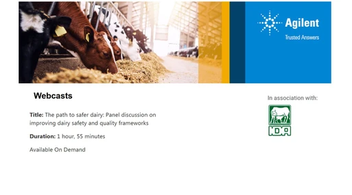 Panel discussion on improving dairy safety and quality frameworks