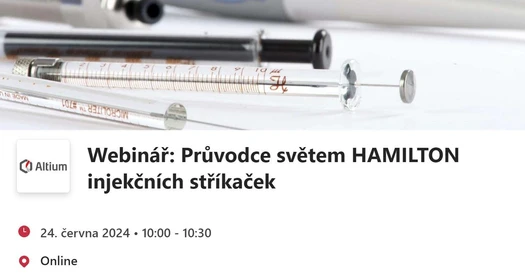 Průvodce světem HAMILTON injekčních stříkaček