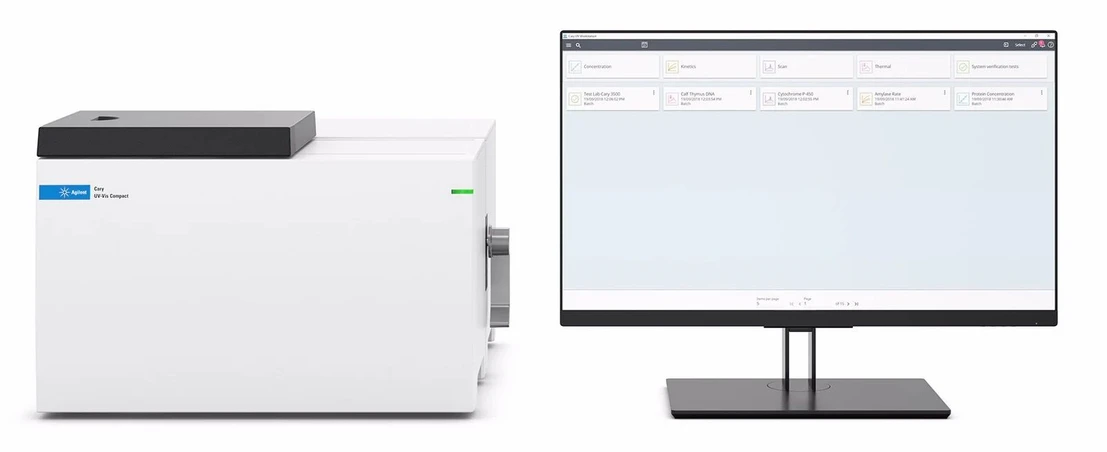 Altium: UV-Vis spektrofotometr Cary 3500 se software Cary UV Workstation