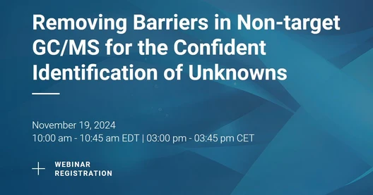 Removing Barriers in Non-target GC/MS for the Confident Identification of Unknowns