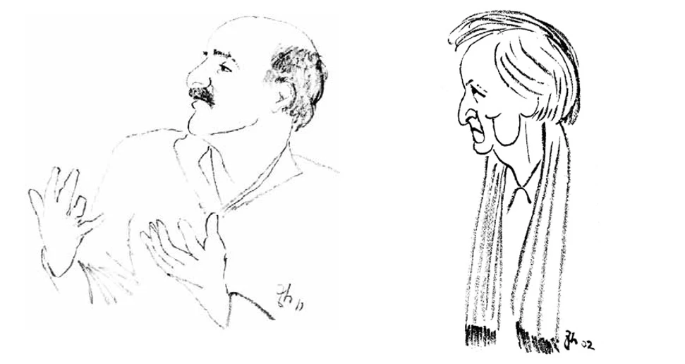 ČSHS/Zdeněk Herman: Ed Gran (USA) a Helmut Schwarz (Německo)