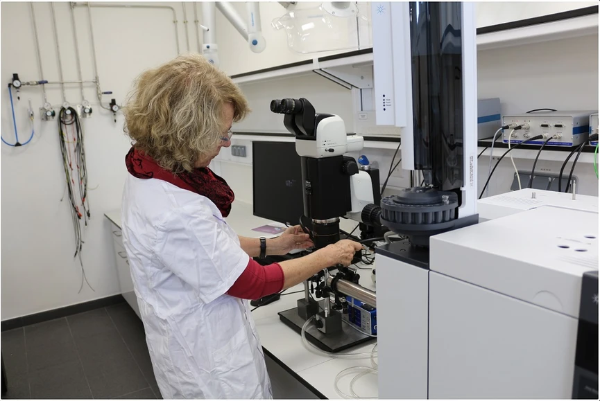 ČZU/LABORATOŘ CHEMICKÉ KOMUNIKACE HMYZU: Celkový pohled do elektrofyziologické laboratoře