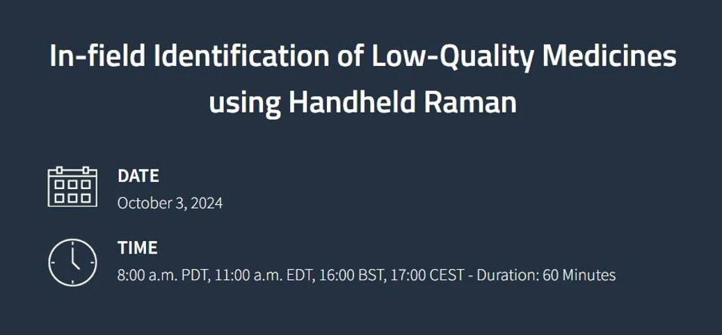 C&EN: In-field Identification of Low-Quality Medicines using Handheld Raman