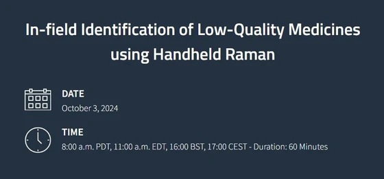 In-field Identification of Low-Quality Medicines using Handheld Raman