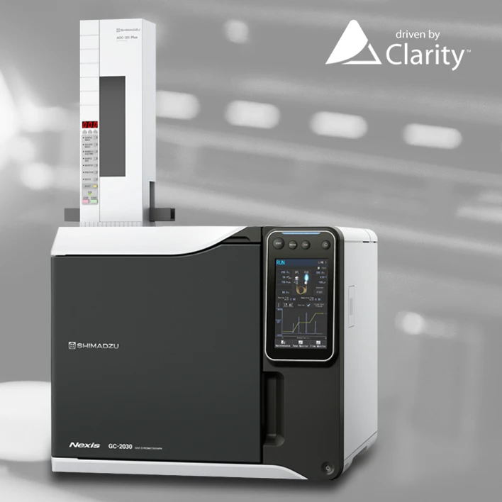 DataApex: Chromatografický software Clarity pro přímé řízení plynového chromatografu Shimadzu Nexis GC-2030