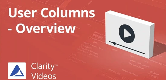 Vytváření vlastních výpočtů v chromatografickém softwaru Clarity