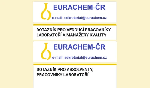 Dotazníky ke zjištění zpětné vazby pro vzdělávací systém pracovníků laboratoří