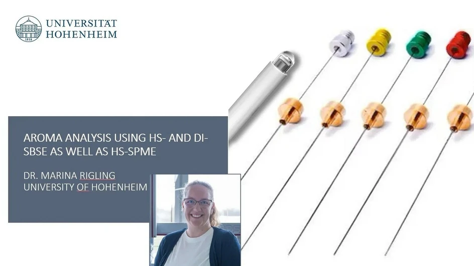 GERSTEL: Innovative Fermentation Aroma Analysis using HS- and DI-SBSE as well as HS-SPME