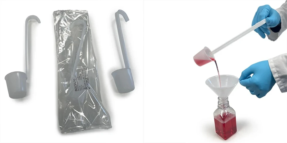 HPST: 9053H-50S - Double Bagged Ladle - HDPE - Box/25 - Sterile