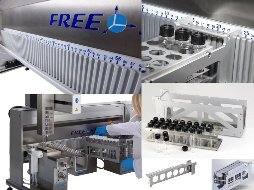 HPST: Držáky pro sklo v přední části přístroje LCTech Freestyle