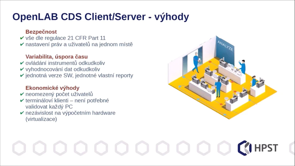 HPST: OpenLAB CDS Client/Server - výhody