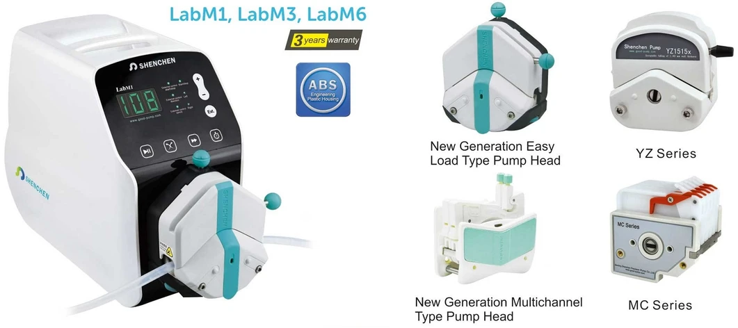 HPST: Peristaltické pumpy SHENCHEN a různé tipy hlav