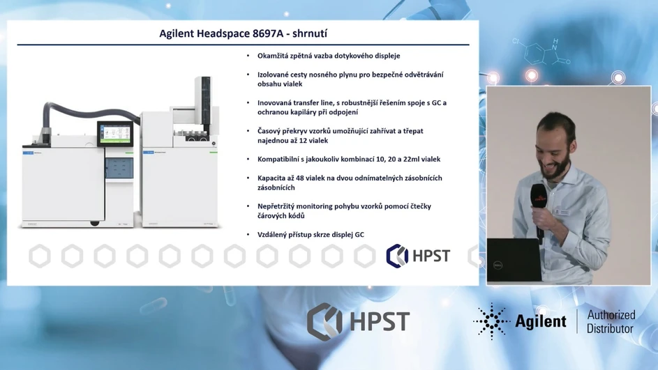 HPST: Přehled vlastností Headspace autosampleru Agilent 867A
