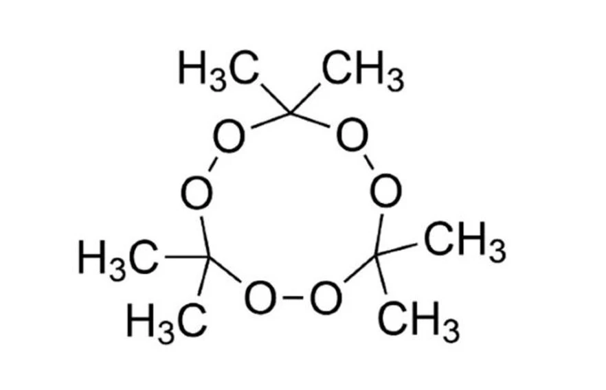 HZS: Obrázek 1: Molekulová struktura TATP (6)