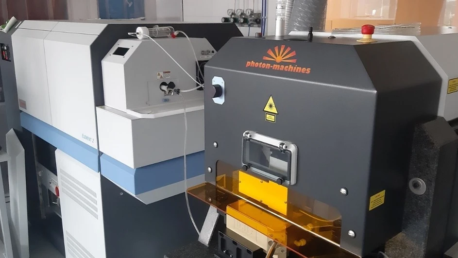 LAS: Laserový ablační systém Analyte G2 ve spojení s HR-ICP-MS spektrometrem Element 2