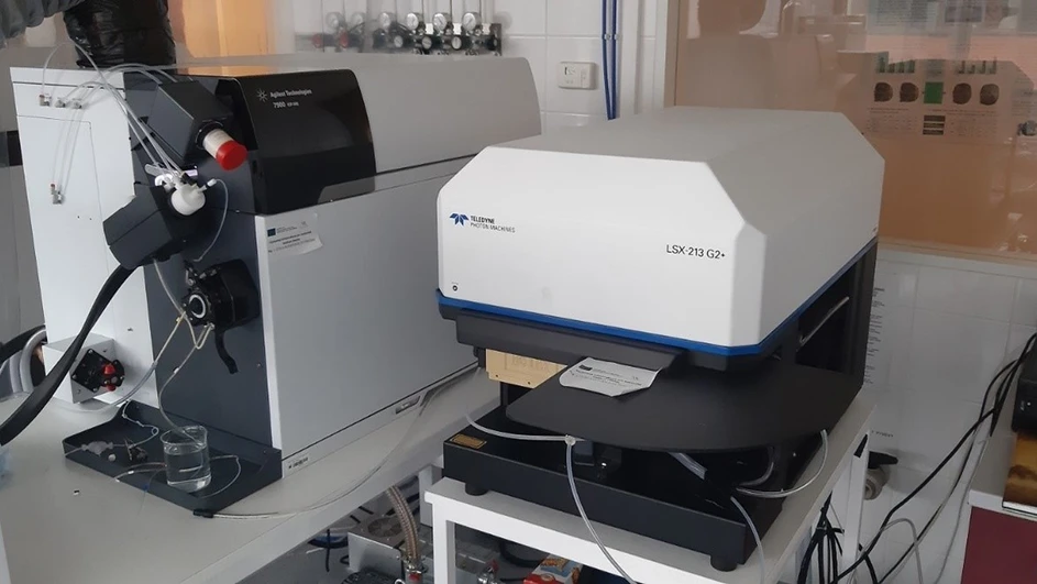 LAS: Laserový ablační systém LSX-213G2+ ve spojení s ICP-MS spektrometrem 7900 series