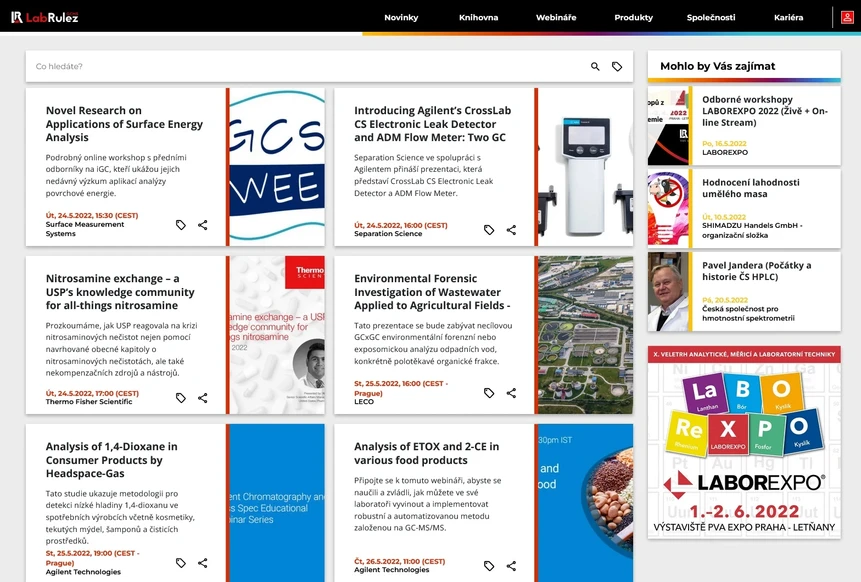 <p>LabRulez: GC a GC/MS webináře týden 21/2022</p>
