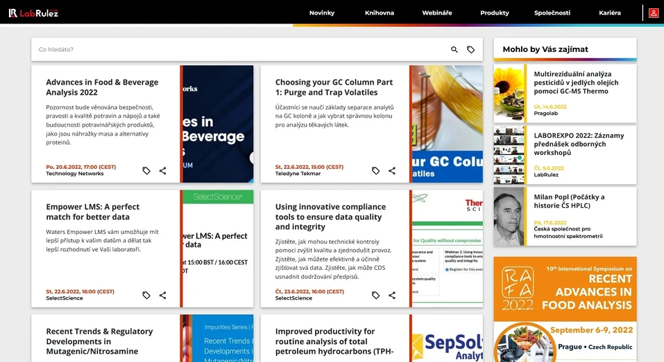 <p>LabRulez: GC a GC/MS webináře týden 25/2022</p>

