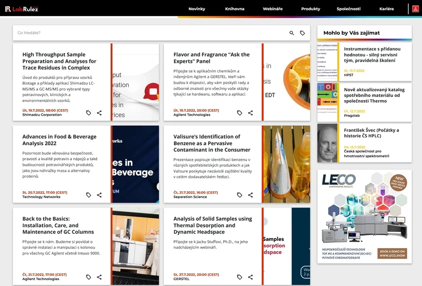 <p>LabRulez: GC a GC/MS webináře týden 29/2022</p>
