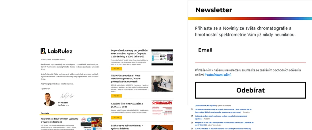 LabRulez: Novinky LabRulez s přehledem toho nejzajímavějšího do Vaší schránky jednou týdně