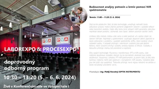 Přednáška LABOREXPO 2024: Budoucnost analýzy potravin a krmiv pomocí NIR spektrometrie