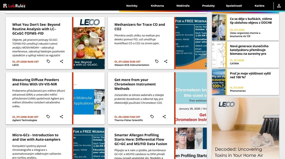 <p>LabRulez: Webináře LabRulezGCMS týden 05/2026</p>