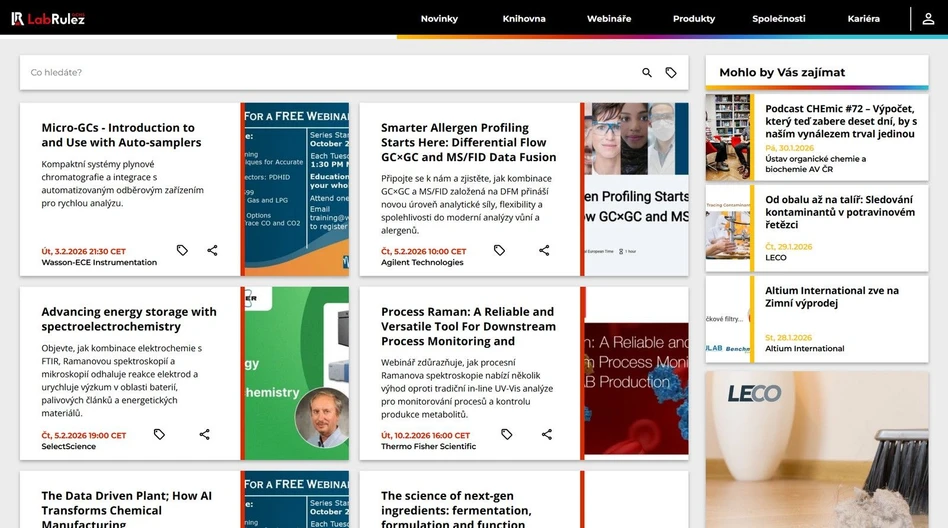 <p>LabRulez: Webináře LabRulezGCMS týden 06/2026</p>
