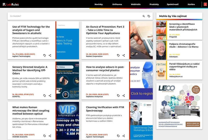 <p>LabRulez: Webináře LabRulezGCMS týden 13/2023</p>
