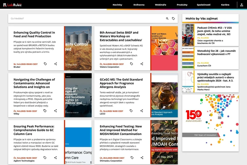 <p>LabRulez: Webináře LabRulezGCMS týden 20/2025</p>