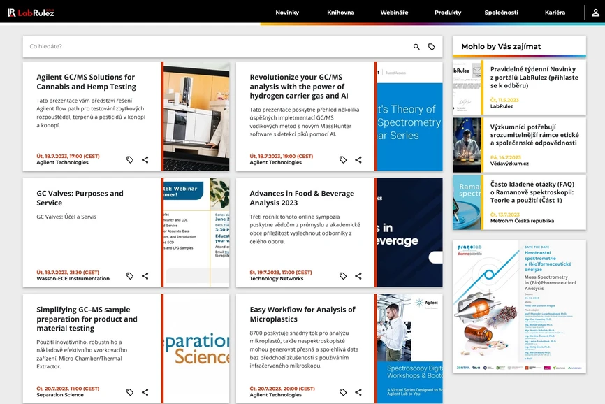<p>LabRulez: Webináře LabRulezGCMS týden 29/2023</p>
