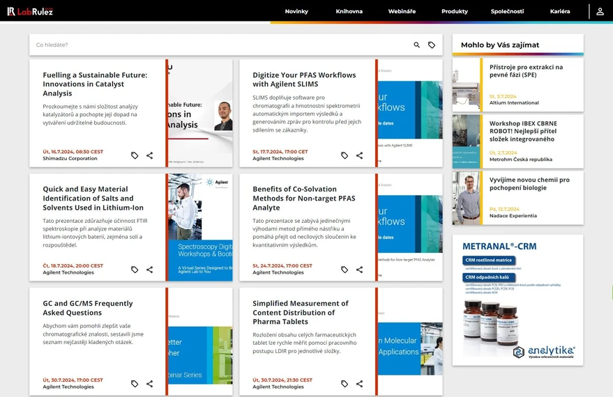 <p>LabRulez: Webináře LabRulezGCMS týden 29/2024</p>
