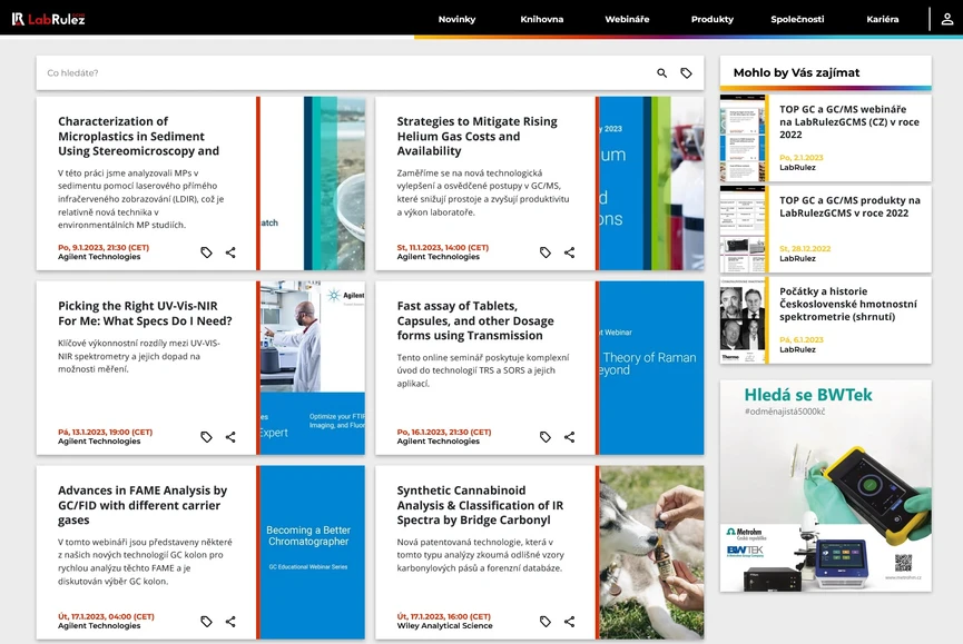 <p>LabRulez: Webináře LabRulezGCMS týden 2-3/2023</p>
