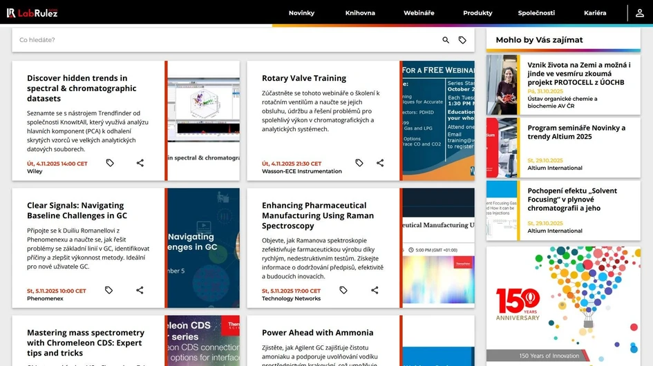 <p>LabRulez: Webináře LabRulezGCMS týden 45/2025</p>