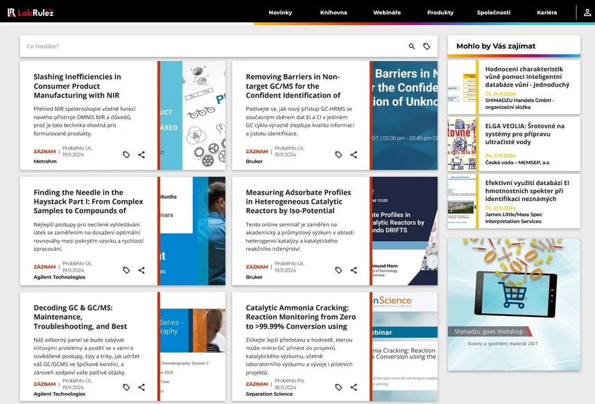 <p>LabRulez: Webináře LabRulezGCMS týden 47/2024</p>