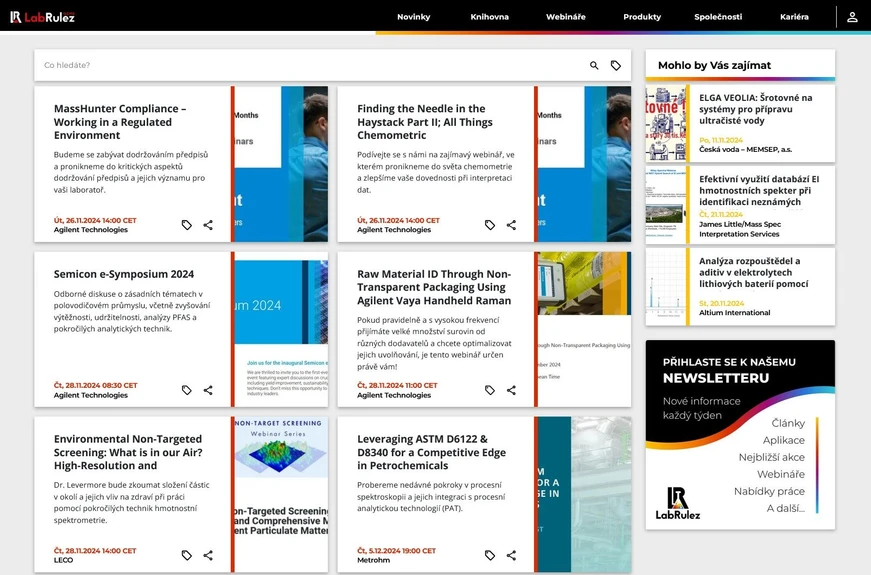 <p>LabRulez: Webináře LabRulezGCMS týden 48/2024</p>