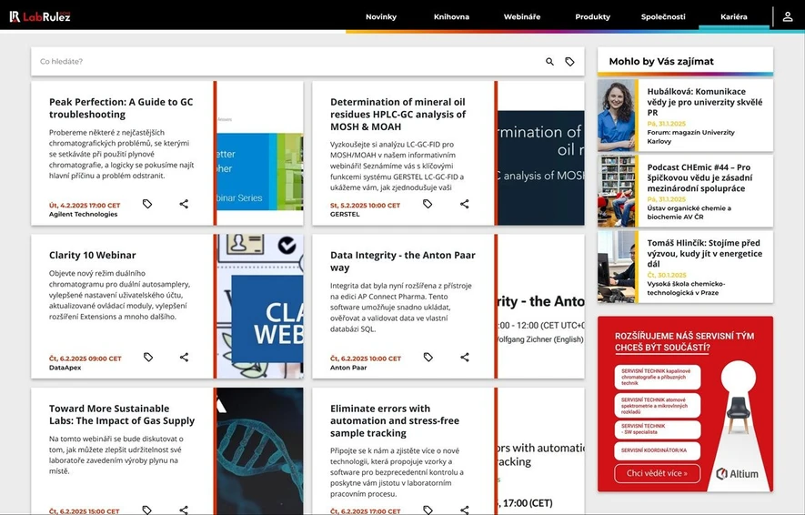 <p>LabRulez: Webináře LabRulezGCMS týden 6/2025</p>