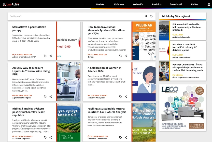 <p>LabRulez: Webináře LabRulezGCMS týden 6-7/2024</p>

