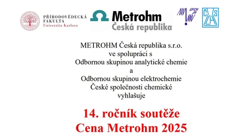 14. ročník soutěže Cena Metrohm 2025