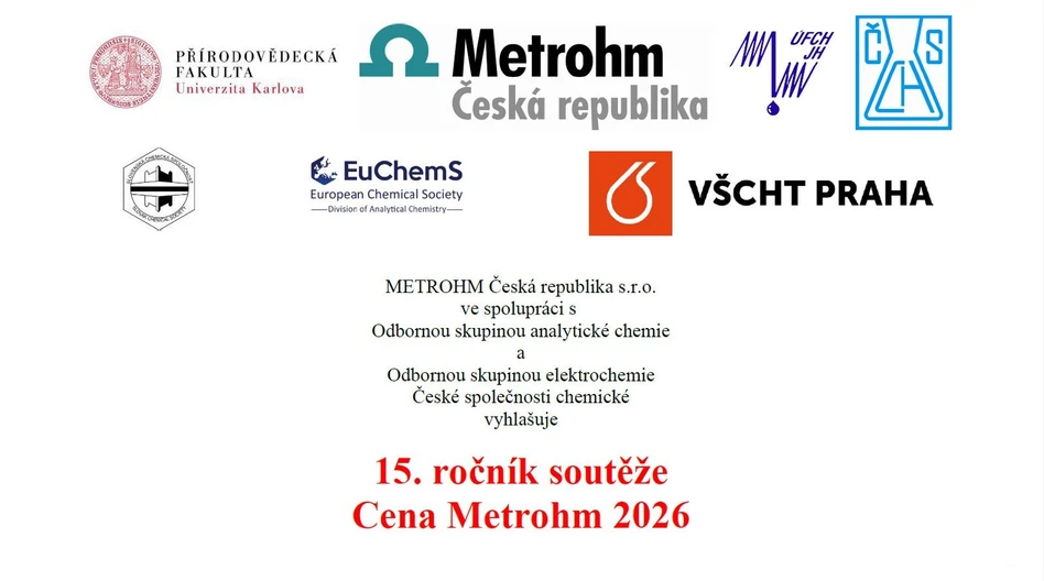 <p>Metrohm: 15. ročník soutěže Cena Metrohm 2026</p>