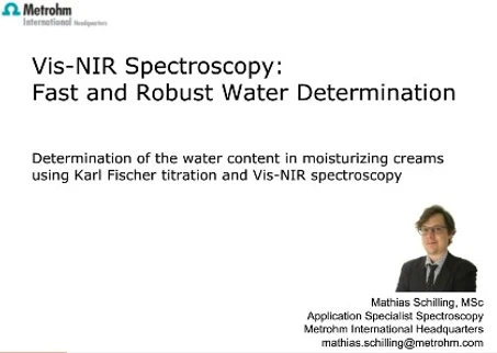 NIRS for water determination