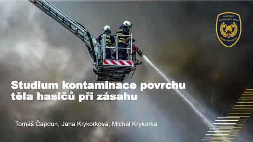 Studium kontaminace povrchu těla hasičů při zásahu