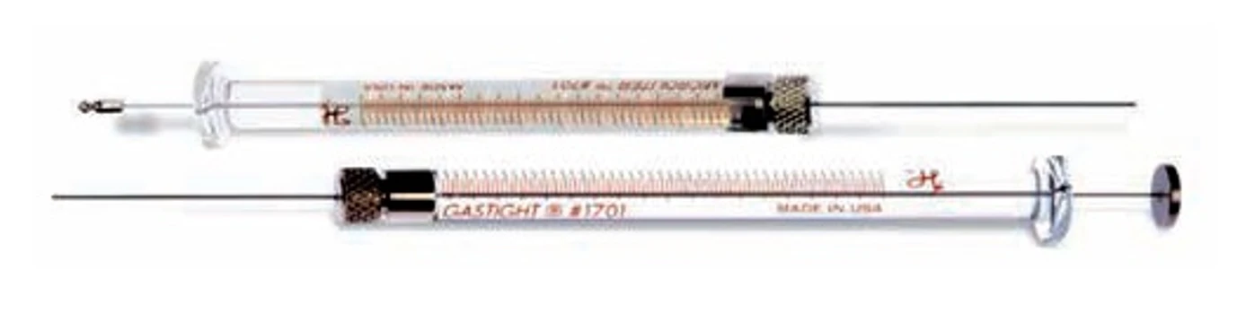 Revue CO: Mikrosriekačka zn. Hamilton, vrchná je vhodná pre autodávkovač, spodná pre manuálne dávkovanie