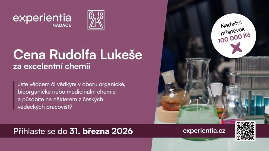 <p><strong>Nadace Experientia:</strong> Staňte se laureátem či laureátkou Ceny Rudolfa Lukeše 2026</p>